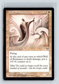 WALL OF RESISTANCE - MTG Magic the Gathering Card - Mirage - Common - Image 1