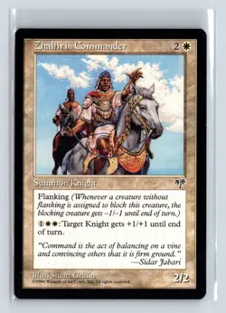 ZHALFIRIN COMMANDER - MTG Magic the Gathering Card - Mirage - Uncommon - Image 1