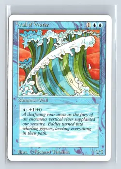 WALL OF WATER - MTG Magic the Gathering Card - Revised - Uncommon - Image 1