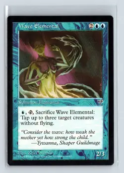 WAVE ELEMENTAL - MTG Magic the Gathering Card - Mirage - Uncommon - Image 1
