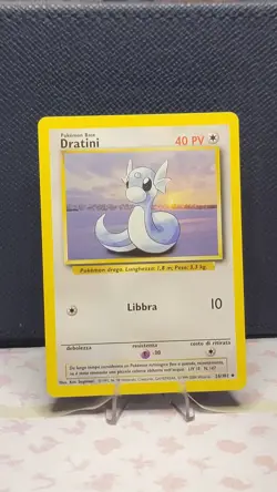 ITALIAN 1999 DRATINI 26/102 Pokemon Base Set Card - Image 1
