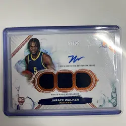 Nba Jarace Walker Triple Relic Graph Card 01/25 - Image 1