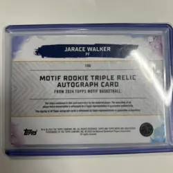 Nba Jarace Walker Triple Relic Graph Card 01/25 - Image 2