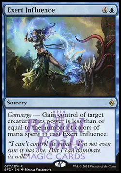 Exert Influence 2x FOIL BFZ MTG Battle for Zendikar Rare MINT blue - Image 1