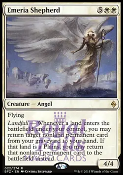 Emeria Shepherd 1x FOIL BFZ MTG Battle for Zendikar Rare MINT white - Image 1