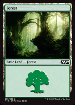 Forest (279) - Near Mint MTG Magic 2019 Core Set - Image 1