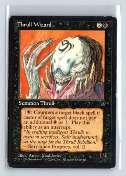 THRULL WIZARD - MTG Magic the Gathering Card - Fallen Empires - Uncommon - Image 1