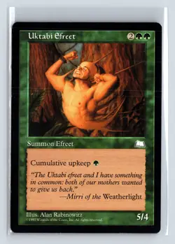 UKTABI EFREET - MTG Magic the Gathering Card - Weatherlight - Common - Image 1