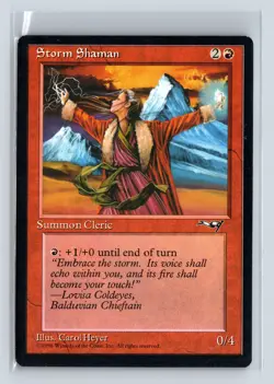 STORM SHAMAN - MTG Magic the Gathering Card - Alliances - Common - Image 1