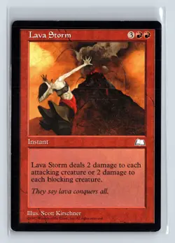 LAVA STORM - MTG Magic the Gathering Card - Weatherlight - Common - Image 1