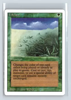 LIFELACE - MTG Magic the Gathering Card - Revised - Rare - Image 1