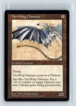 TIN-WING CHIMERA - MTG Magic the Gathering Card - Visions - Uncommon - Image 1