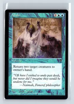 UNDO - MTG Magic the Gathering Card - Visions - Common - Image 1