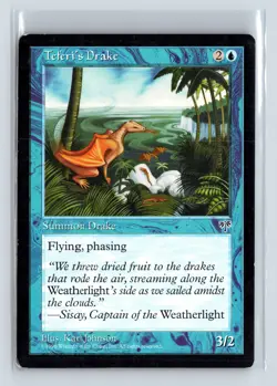 TEFERI'S DRAKE - MTG Magic the Gathering Card - Mirage - Common - Image 1