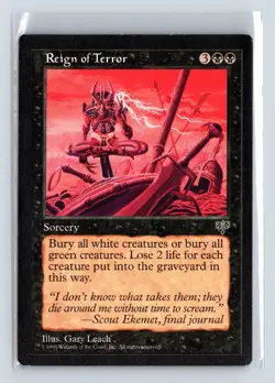 REIGN OF TERROR - MTG Magic the Gathering Card - Mirage - Uncommon - Image 1