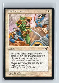 REINFORCEMENTS - MTG Magic the Gathering Card - Alliances - Common - Image 1
