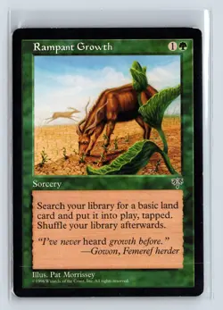 RAMPANT GROWTH - MTG Magic the Gathering Card - Mirage - Common - Image 1