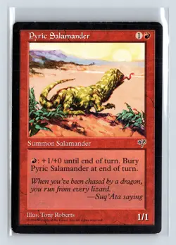 PYRIC SALAMANDER - MTG Magic the Gathering Card - Mirage - Common - Image 1
