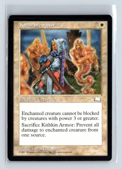 KITHKIN ARMOR - MTG Magic the Gathering Card - Weatherlight - Common - Image 1