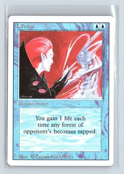 LIFETAP - MTG Magic the Gathering Card - Revised - Uncommon - Image 1