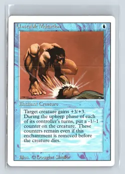 UNSTABLE MUTATION - MTG Magic the Gathering Card - Revised - Common - Image 1