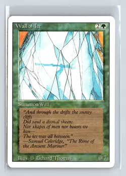 WALL OF ICE - MTG Magic the Gathering Card - Revised - Uncommon - Image 1