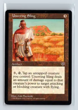 UNERRING SLING - MTG Magic the Gathering Card - Mirage - Uncommon - Image 1
