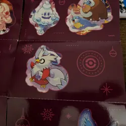 Pokemon Holiday Advent Calendar 2025 Complete Sticker Sheets - Image 4