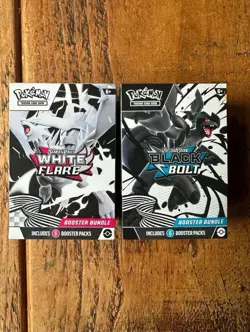 Pokemon TCG: Black Bolt & White Flare Factory Sealed Booster Bundle Set of 2 - Image 1
