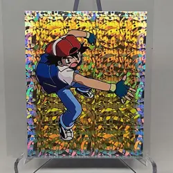 Ash S26 1999 Merlin Pokemon Sticker Prism - Image 1