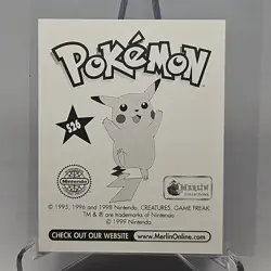 Ash S26 1999 Merlin Pokemon Sticker Prism - Image 3