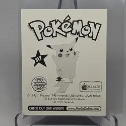 Weezing S17 1999 Merlin Pokemon Sticker Prism - Image 3