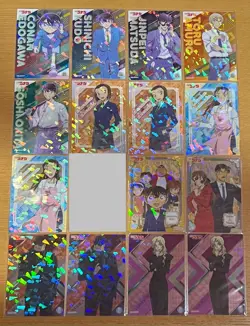 Detective Conan Glitter Clear Card Collection 15 Pieces Set - Image 1