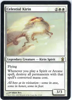 Celestial Kirin Saviors of Kamigawa Rare - MTG Magic the Gathering Card - Image 1