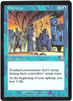 (2X) Embargo - Mercadian Masques - MTG Magic the Gathering Card - Image 2