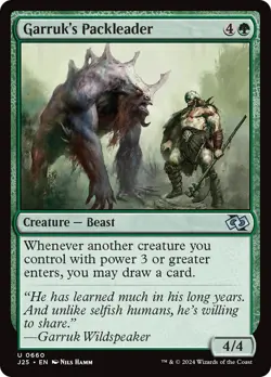 MTG Garruk's Packleader [Foundations Jumpstart] Near Mint Magic - Image 1