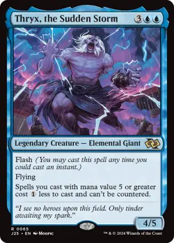 MTG Thryx, the Sudden Storm (Anime) [Foundations Jumpstart] Near Mint Magic - Image 1