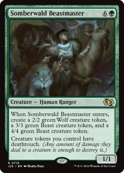 MTG Somberwald Beastmaster [Foundations Jumpstart] Near Mint Magic - Image 1