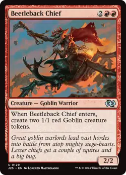 MTG Beetleback Chief [Foundations Jumpstart] Near Mint Magic - Image 1