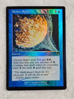 MTG Aether Spike - Retro Frame FOIL - Modern Horizons 3 #398 Magic Card NM - Image 1