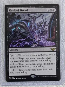 MTG Rush of Dread - Outlaws of Thunder Junction (OTJ) #104 Card Rare NM - Image 4