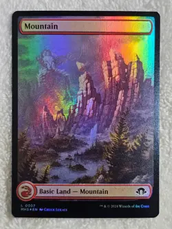 MTG Mountain FOIL - Modern Horizons 3 #307 Magic Gathering Card LAND NM - Image 1