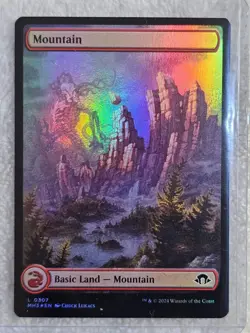 MTG Mountain FOIL - Modern Horizons 3 #307 Magic Gathering Card LAND NM - Image 4