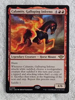 MTG Calamity, Galloping Inferno - Outlaws of Thunder Junction (OTJ) #116 Rare NM - Image 1