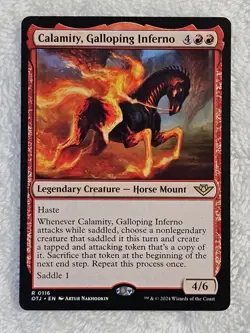 MTG Calamity, Galloping Inferno - Outlaws of Thunder Junction (OTJ) #116 Rare NM - Image 2