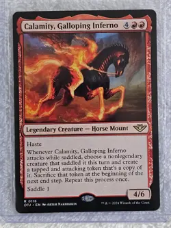 MTG Calamity, Galloping Inferno - Outlaws of Thunder Junction (OTJ) #116 Rare NM - Image 4