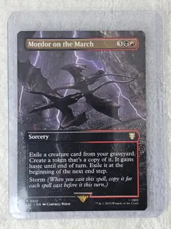 MTG Mordor on the March (Borderless) #512 The Lord of the Rings Card Rare NM - Image 4