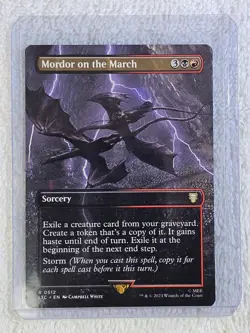 MTG Mordor on the March (Borderless) #512 The Lord of the Rings Card Rare NM - Image 5