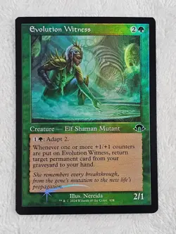 MTG Evolution Witness - Retro Frame FOIL - Modern Horizons 3 #424 Magic Card NM - Image 1