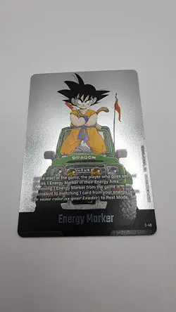 Son Goku E-48 Silver Energy Marker Dragon Ball Manga Booster Card Fusion World - Image 1